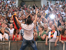 Olli bei den Fans!