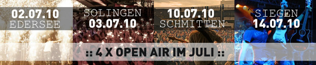 4 x Open Air im Juli